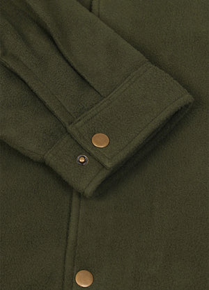 Men's Quilted Lined Snap Button Shirt Jacket