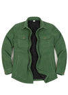 Women's Quilted Lined Snap Button Shirt Jacket