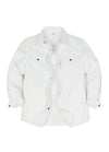 Women's Quilted Lined Snap Button Shirt Jacket
