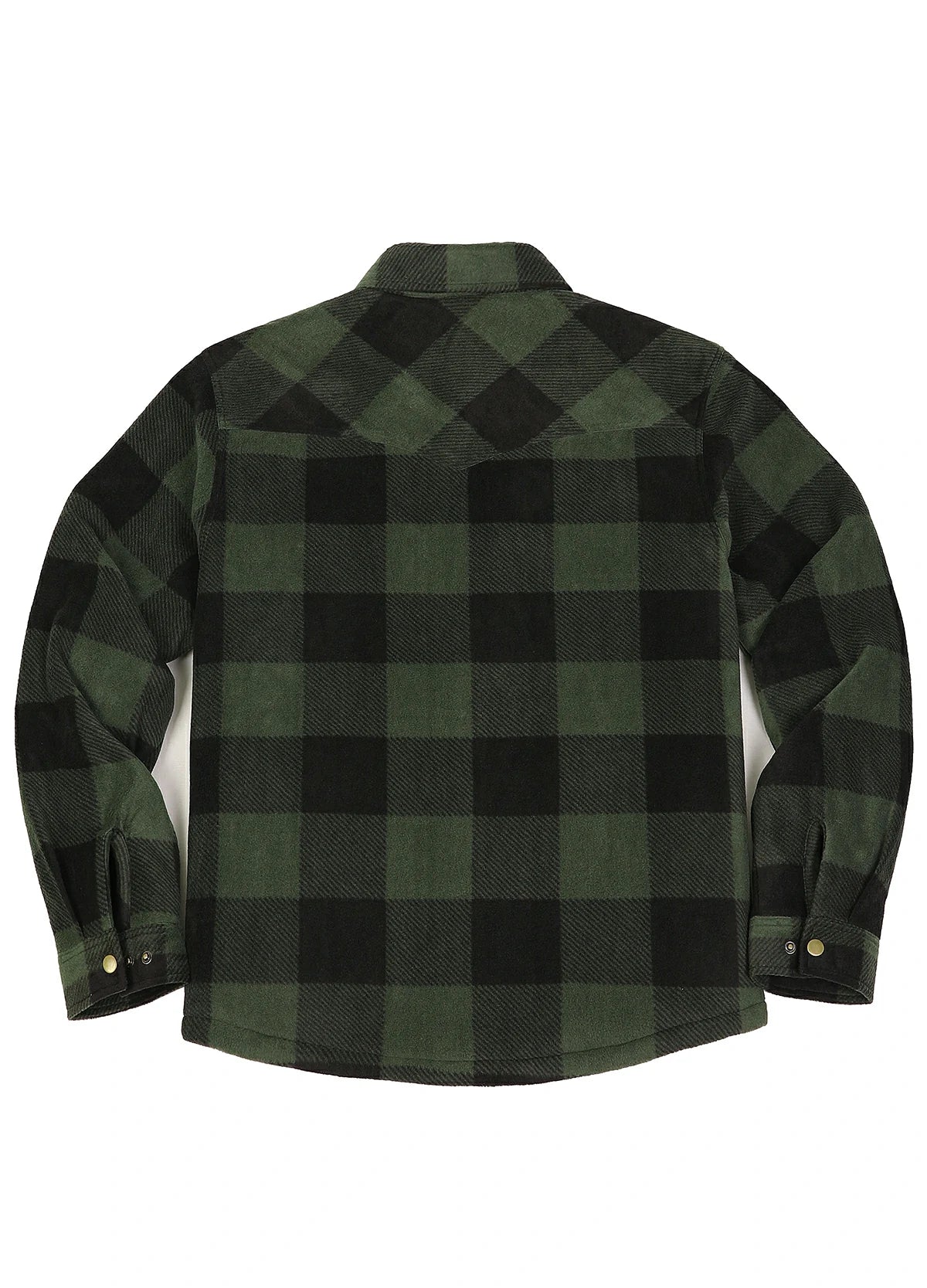 Men's Sherpa Lined Snap Button Shirt Jacket