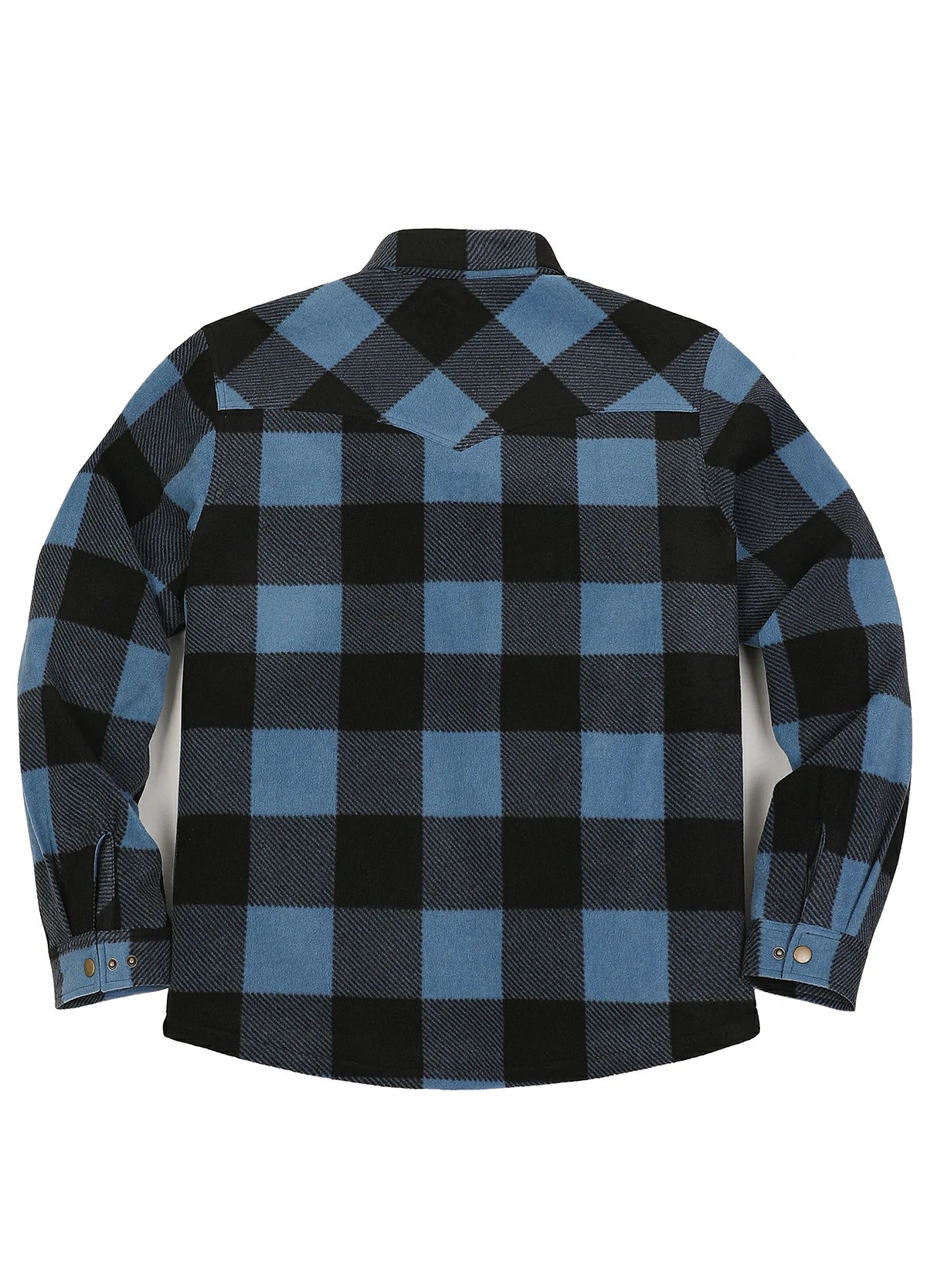 Men's Sherpa Lined Snap Button Shirt Jacket