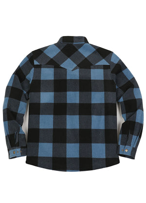 Men's Sherpa Lined Snap Button Shirt Jacket