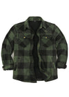 Men's Sherpa Lined Snap Button Shirt Jacket