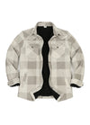 Men's Sherpa Lined Snap Button Shirt Jacket