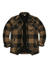 Men's Sherpa Lined Snap Button Shirt Jacket
