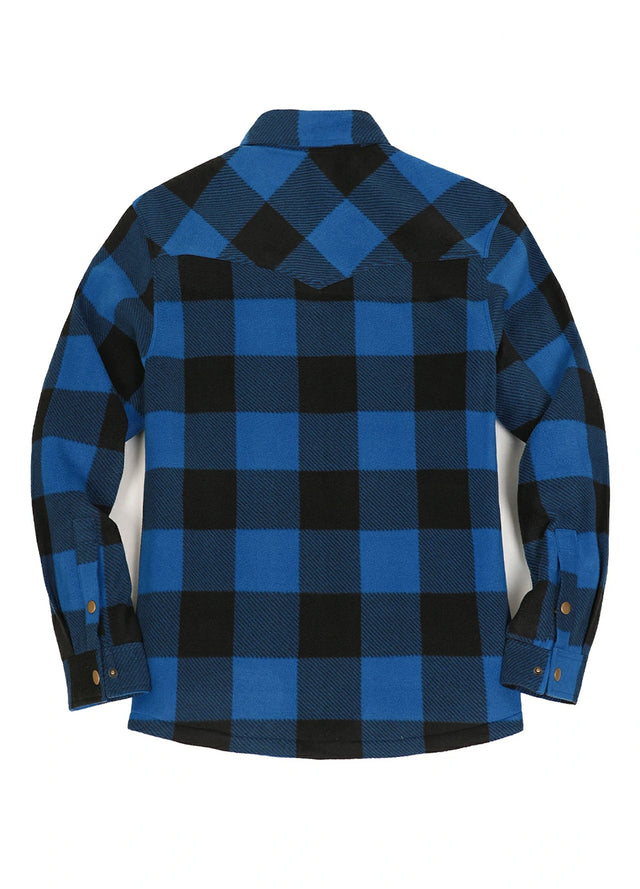 Women's Sherpa Lined Snap Button Shirt Jacket