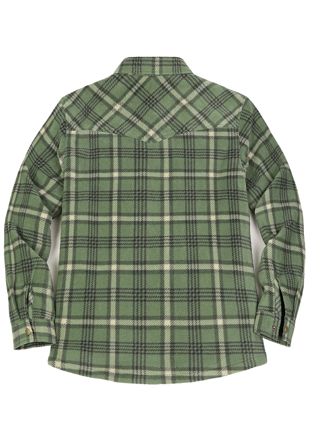 Women's Fleece Lined Snap Button Shirt Jacket