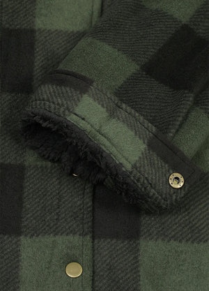 Women's Fleece Lined Snap Button Shirt Jacket