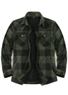 Women's Fleece Lined Snap Button Shirt Jacket