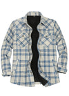 Women's Fleece Lined Snap Button Shirt Jacket