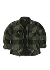 Kids Warm Fleece Lined Snap Button Shirt Jacket