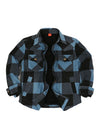 Kids Warm Fleece Lined Snap Button Shirt Jacket