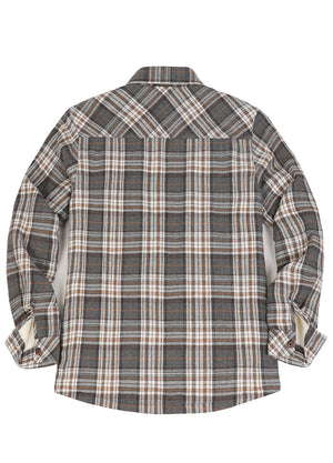 Women's Sherpa Lined Flannel Shirt Jacket, Button Down