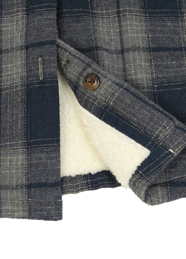 Women's Sherpa Lined Flannel Shirt Jacket, Button Down