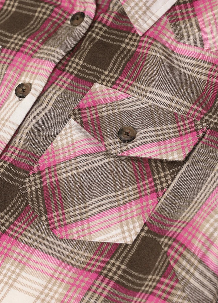 Women's Sherpa Lined Flannel Shirt Jacket, Button Down