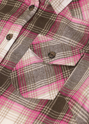 Women's Sherpa Lined Flannel Shirt Jacket, Button Down