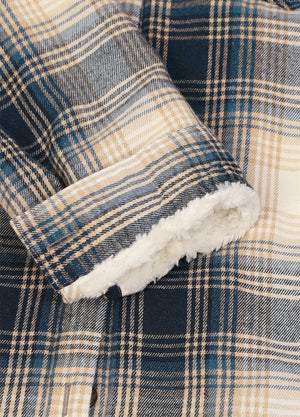 Women's Sherpa Lined Flannel Shirt Jacket, Button Down