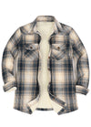 Women's Sherpa Lined Flannel Shirt Jacket, Button Down