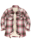 Women's Sherpa Lined Flannel Shirt Jacket, Button Down