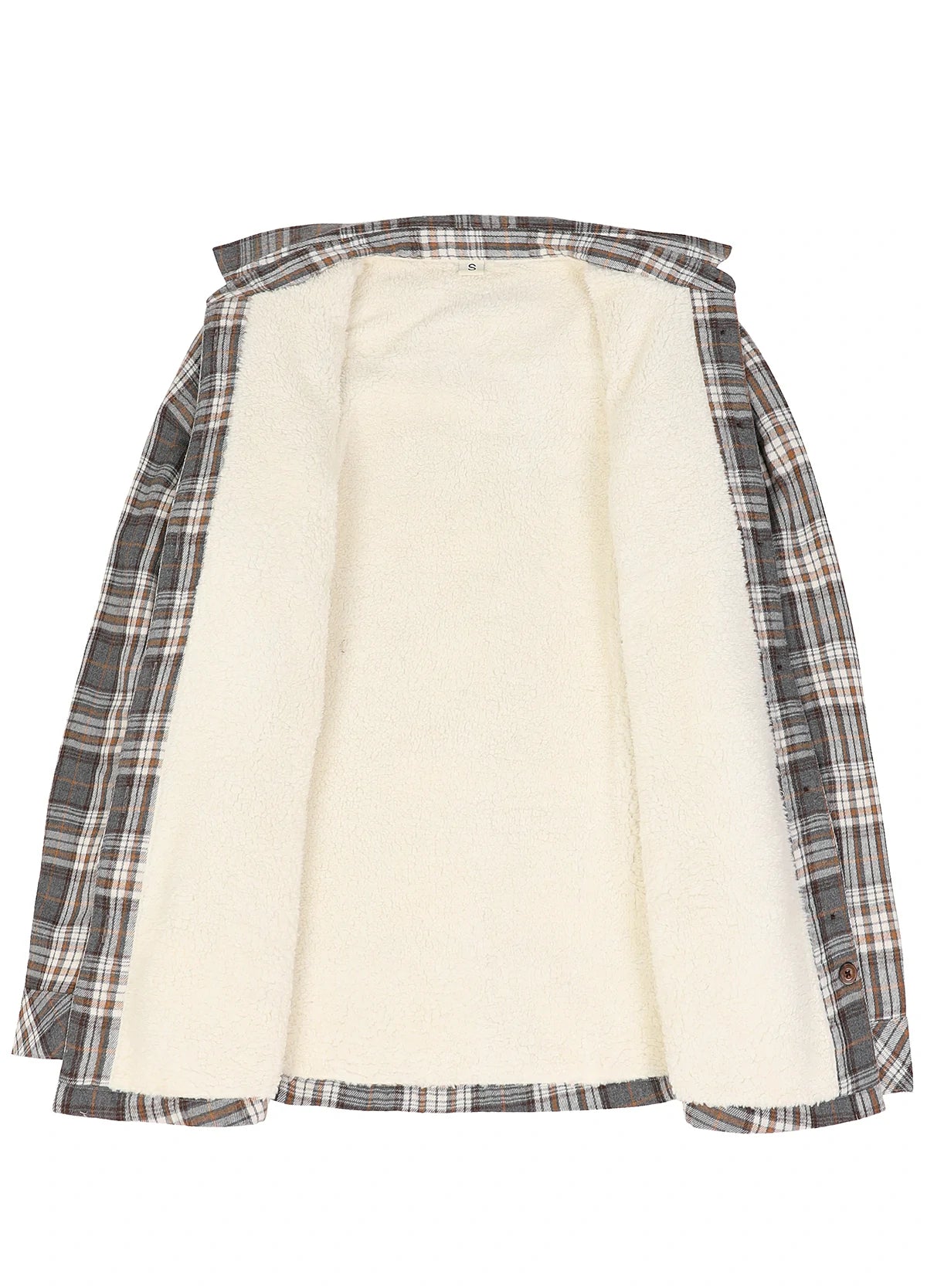 Women's Sherpa Lined Flannel Shirt Jacket, Button Down