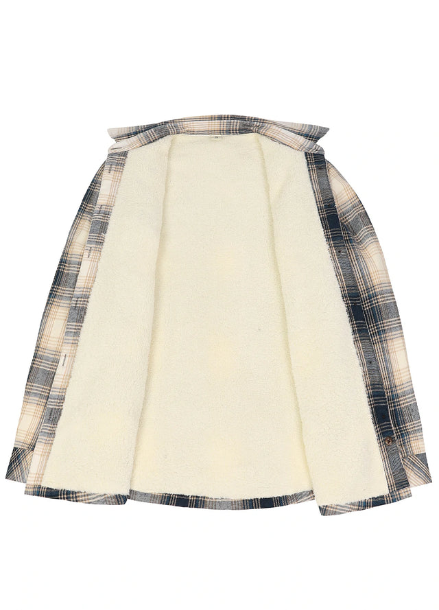 Women's Sherpa Lined Flannel Shirt Jacket, Button Down