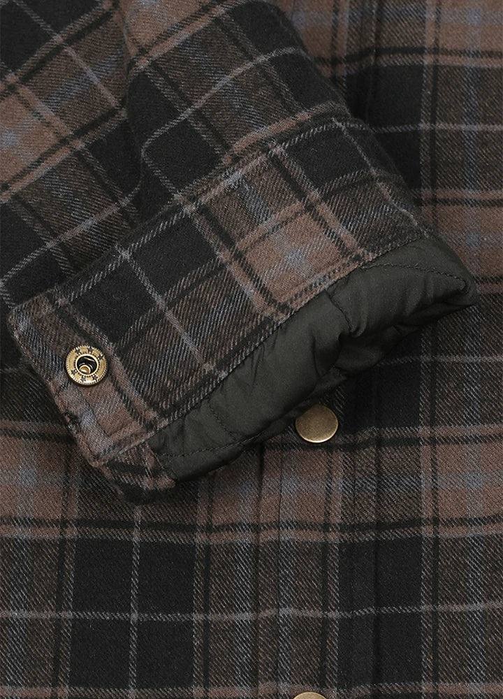 Men's Thermal Lined Flannel Shirt Jacket
