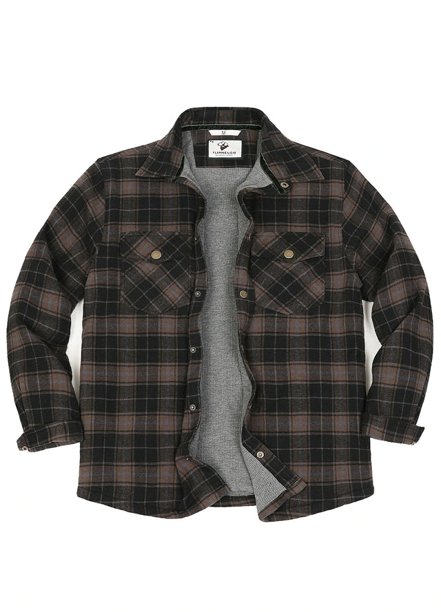 Men's Thermal Lined Flannel Shirt Jacket