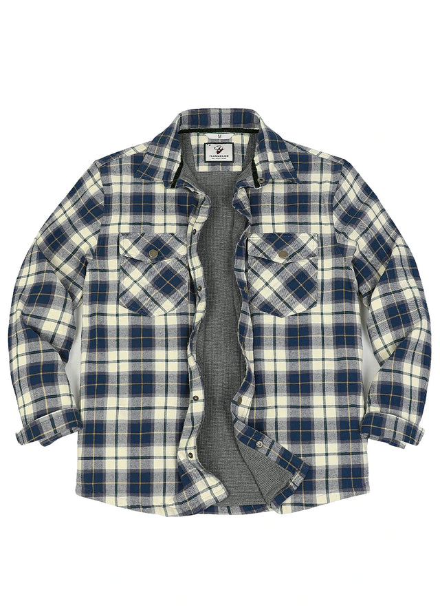 Men's Thermal Lined Flannel Shirt Jacket