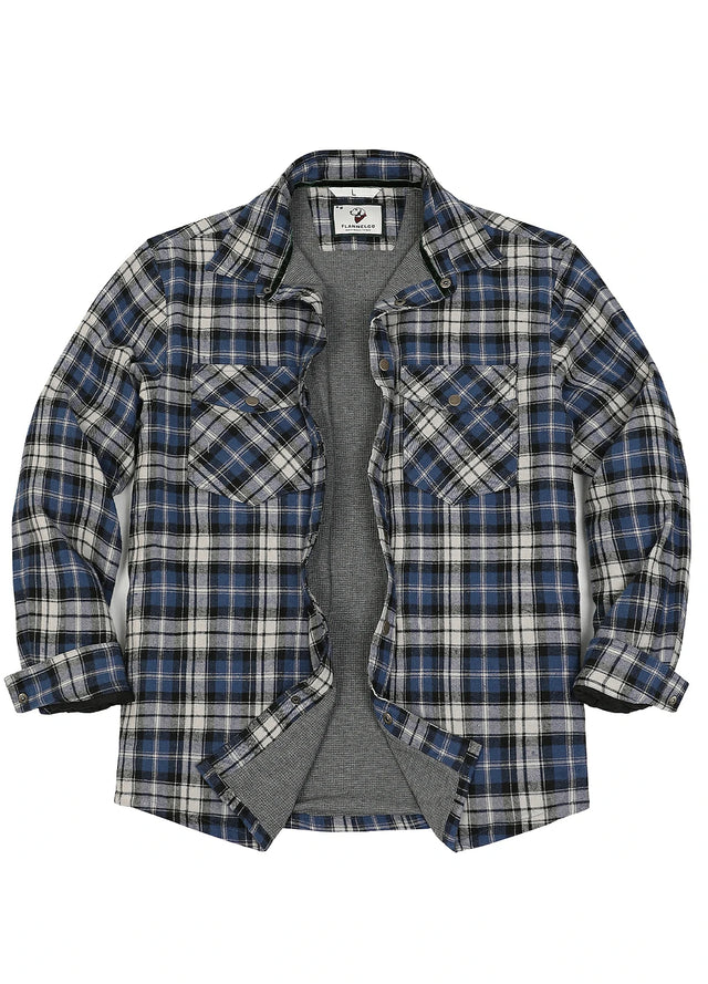 Men's Thermal Lined Flannel Shirt Jacket