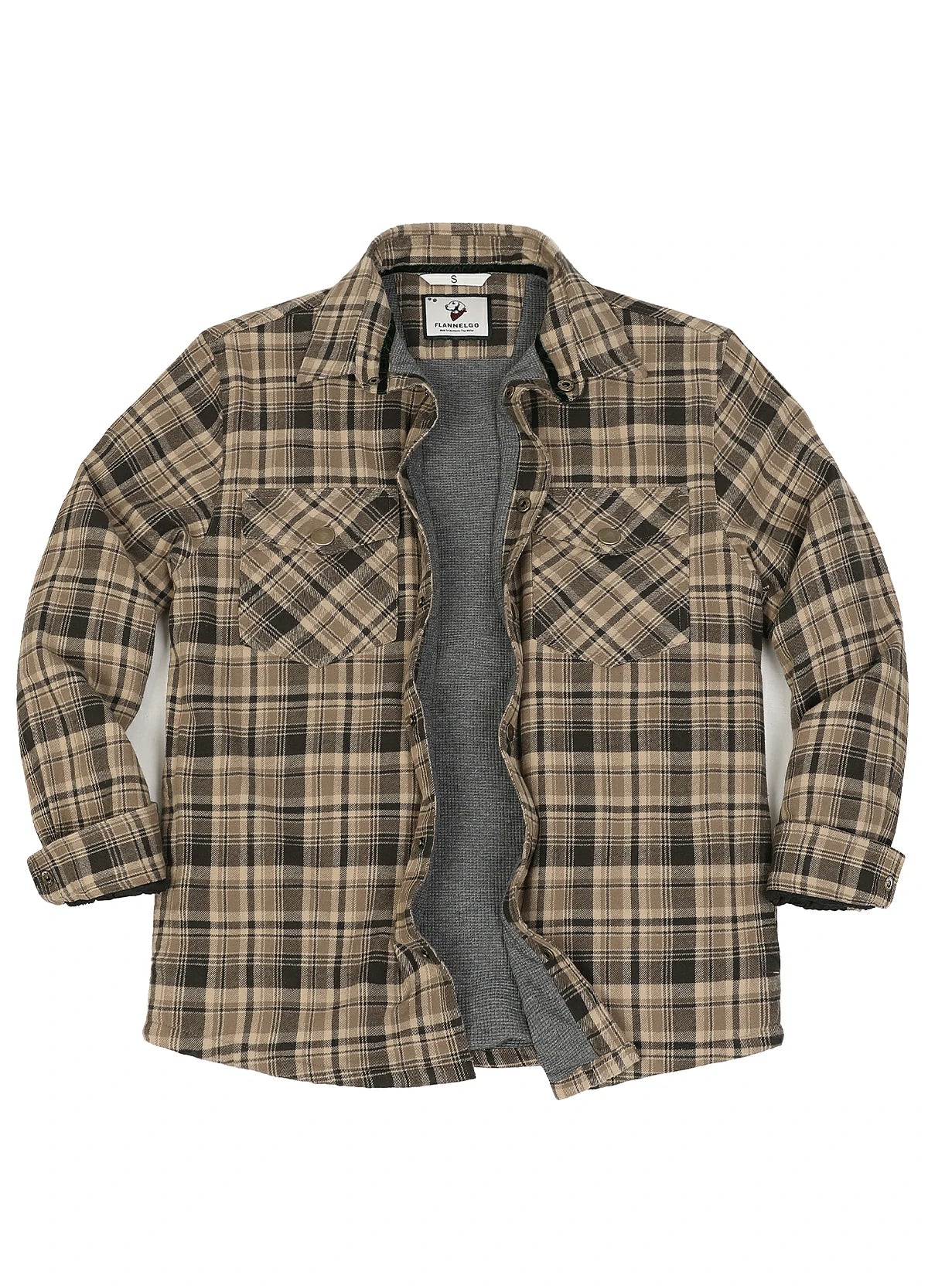 Men's Thermal Lined Flannel Shirt Jacket
