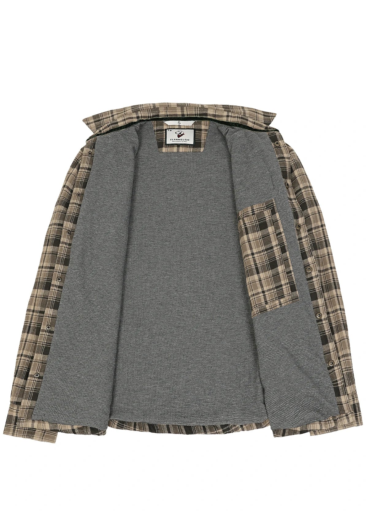 Men's Thermal Lined Flannel Shirt Jacket