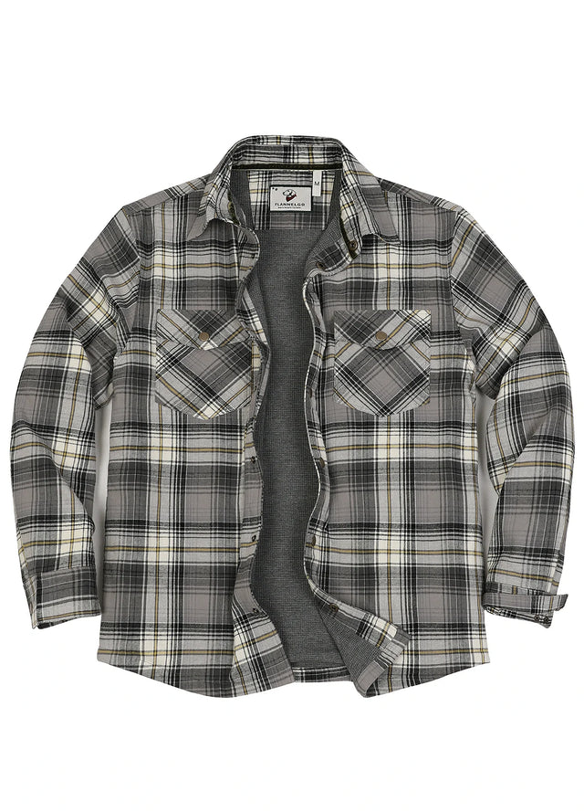 Men's Thermal Lined Flannel Shirt Jacket