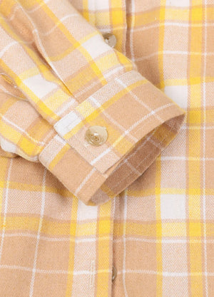 Women's Sherpa Lined Flannel Jacket with Hood, Button Up Plaid