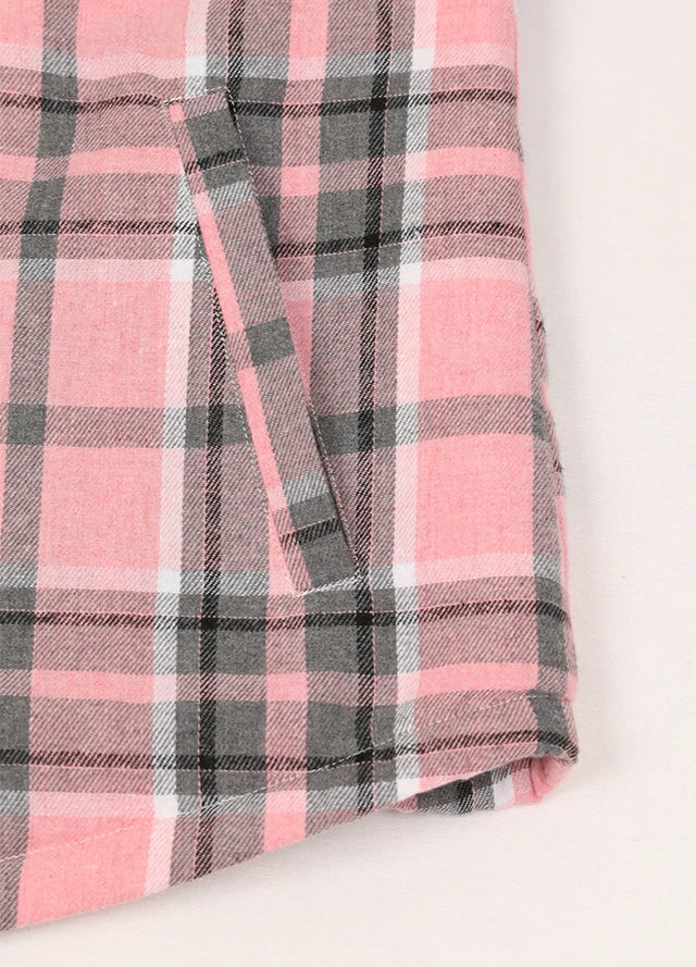 Women's Sherpa Lined Flannel Jacket with Hood, Button Up Plaid