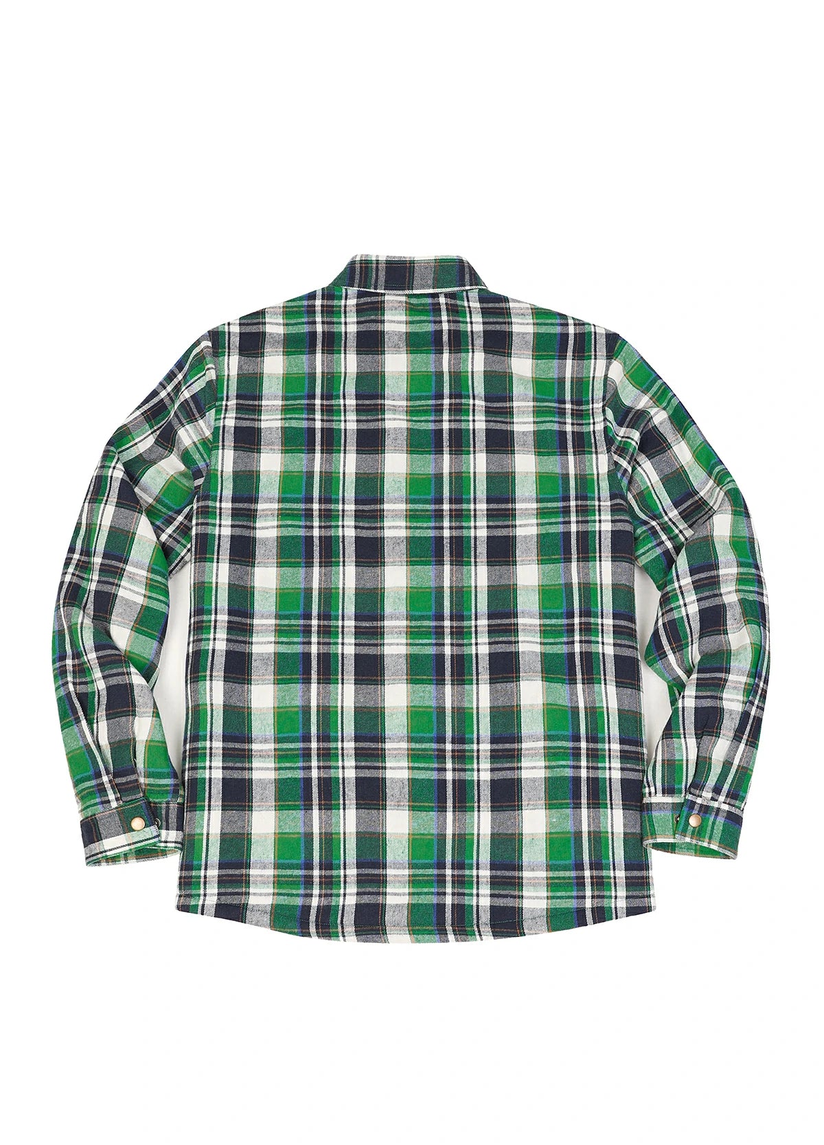 Men's Snap Front Flannel Shirt Jacket, Sherpa-Lined Plaid Shacket