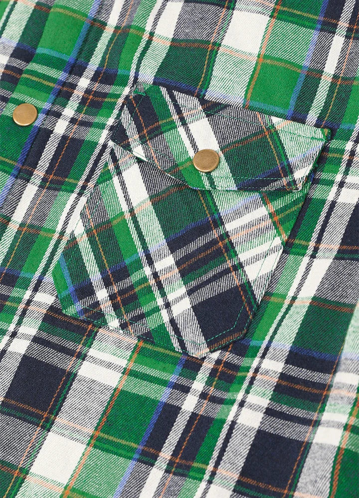 Men's Snap Front Flannel Shirt Jacket, Sherpa-Lined Plaid Shacket