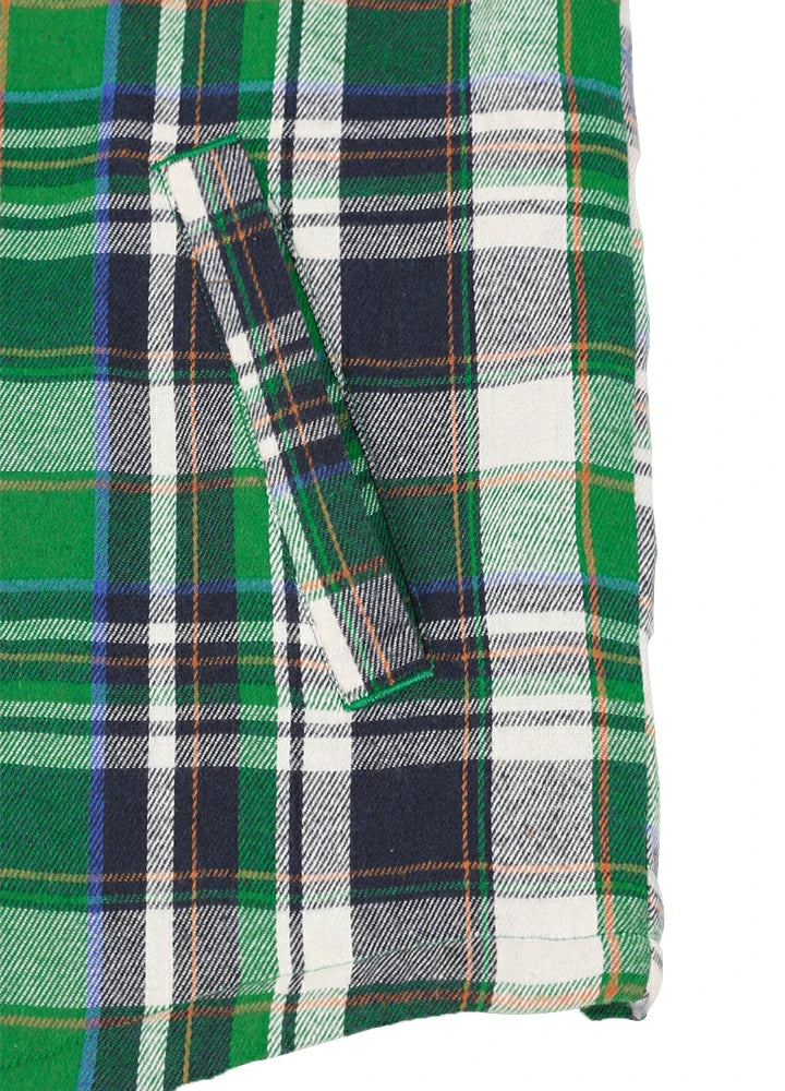 Men's Snap Front Flannel Shirt Jacket, Sherpa-Lined Plaid Shacket