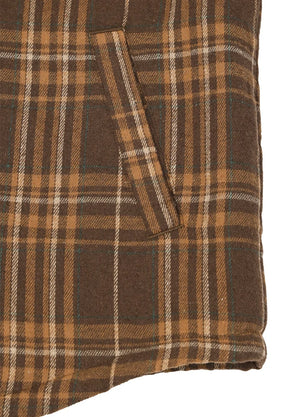 Men's Snap Front Flannel Shirt Jacket, Sherpa-Lined Plaid Shacket