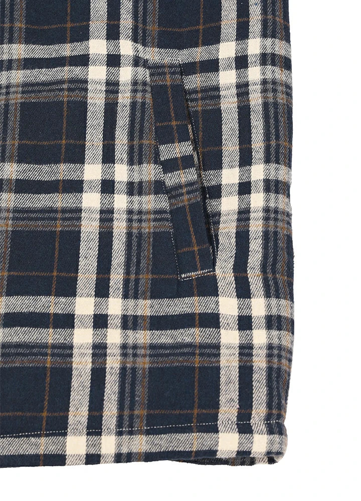 Men's Warm Sherpa Fleece Lined Full Zip Up Plaid Flannel Shirt Jacket