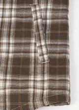 Men's Hooded Flannel Shirt Jacket,Snap Front,Sherpa-Lined Plaid