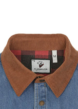 Men's Flannel Lined Utility Denim Shacket Workwear Inspired, 11.2 oz
