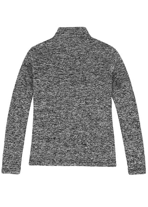 Back view of a heather gray women's sherpa lined jacket-XR312HHui-S,XR312HHui-M,XR312HHui-L,XR312HHui-XL,XR312HHui-XXL