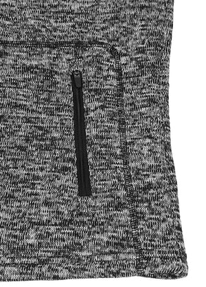Close view of the handpocket of a heather gray women's sherpa lined jacket-XR312HHui-S,XR312HHui-M,XR312HHui-L,XR312HHui-XL,XR312HHui-XXL