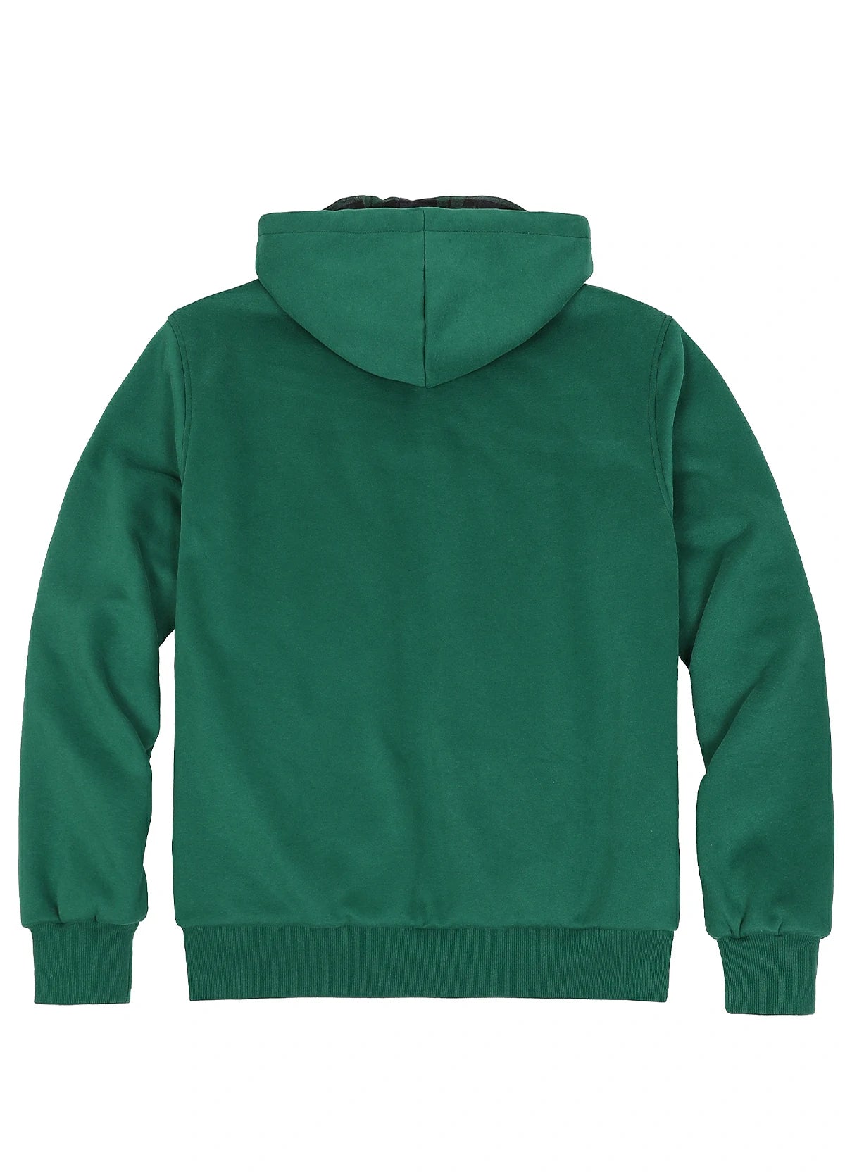 Men's Reversible Plaid Zip-Up Hooded Sweatshirt