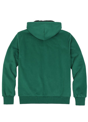 Men's Reversible Plaid Zip-Up Hooded Sweatshirt