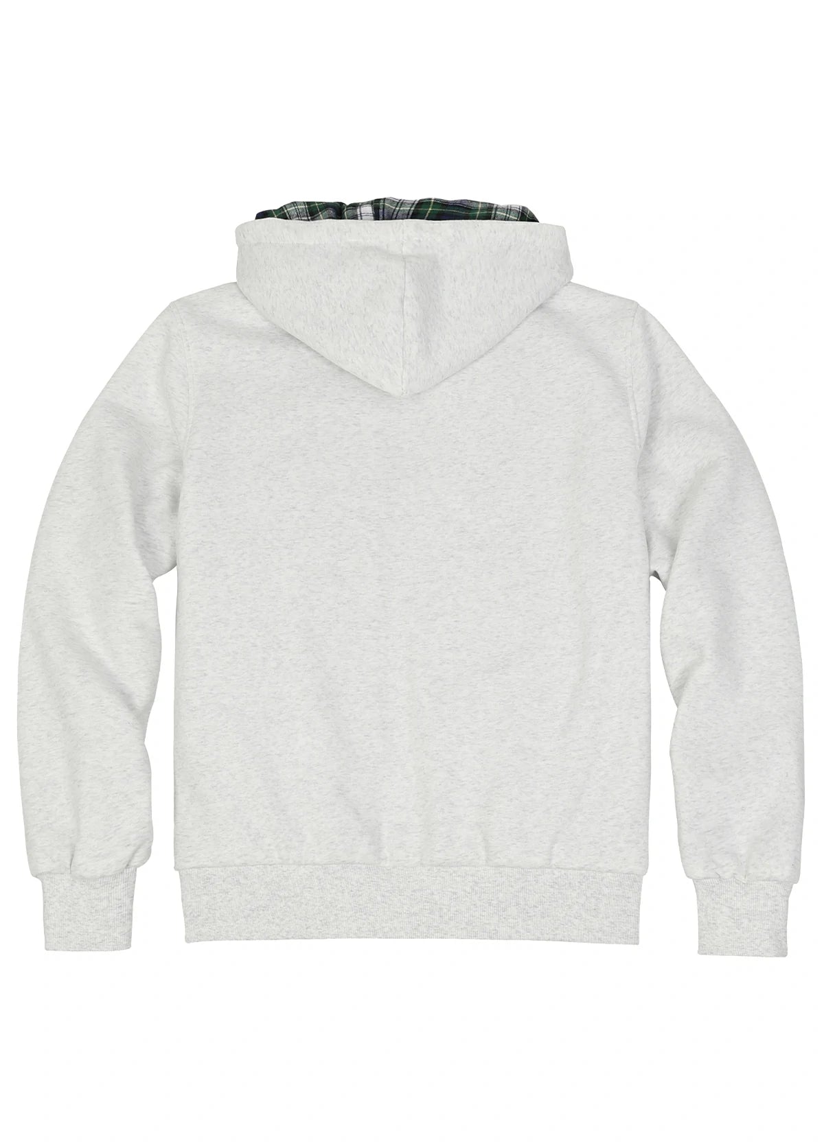 Men's Reversible Plaid Zip-Up Hooded Sweatshirt