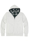 Men's Reversible Plaid Zip-Up Hooded Sweatshirt