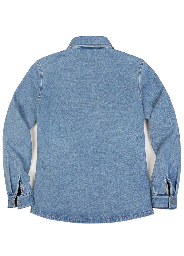 Women's Classic Fleece Lined Denim Shirt Jacket