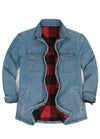 Women's Classic Fleece Lined Denim Shirt Jacket