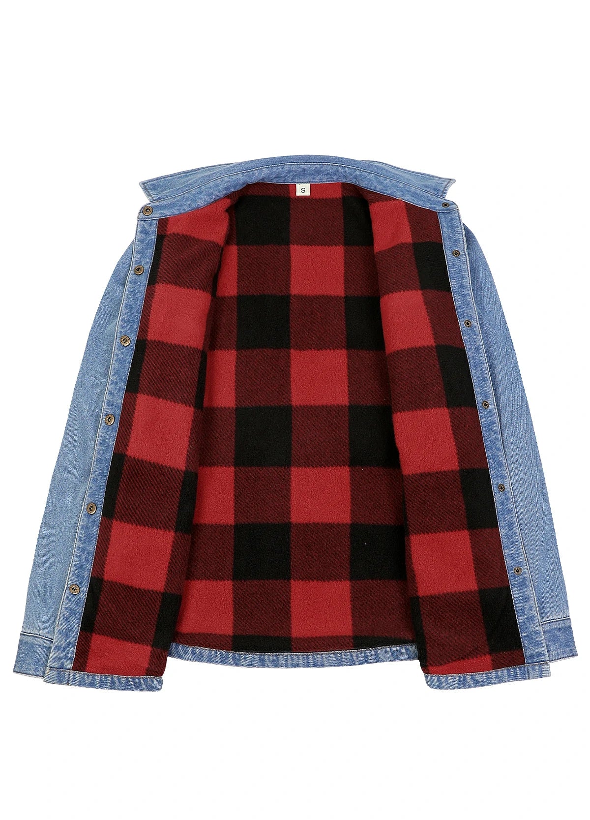 Women's Classic Fleece Lined Denim Shirt Jacket